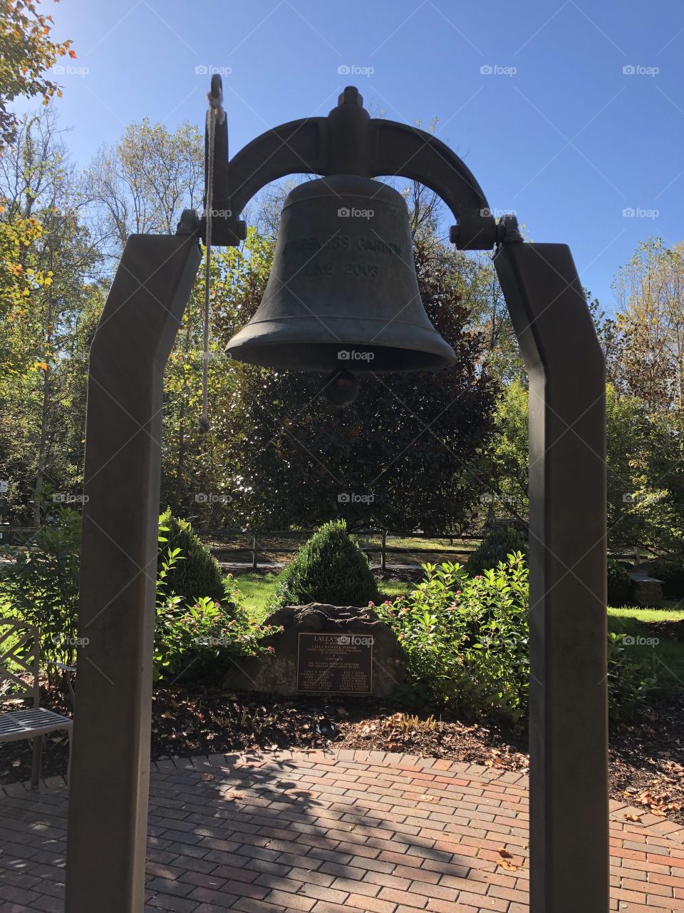 Breast cancer awareness memorial bell