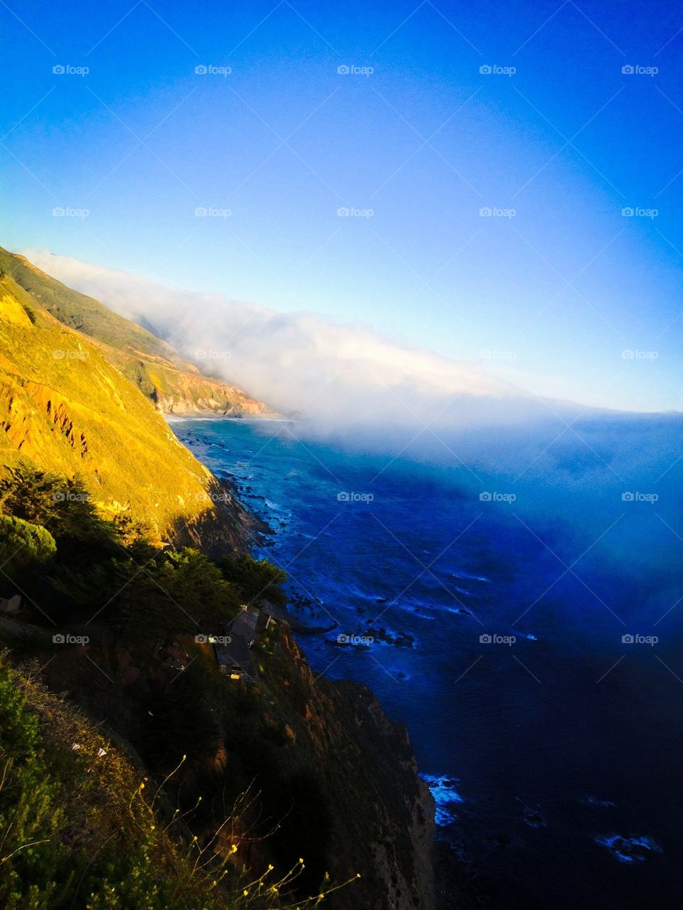 Fog over mountains