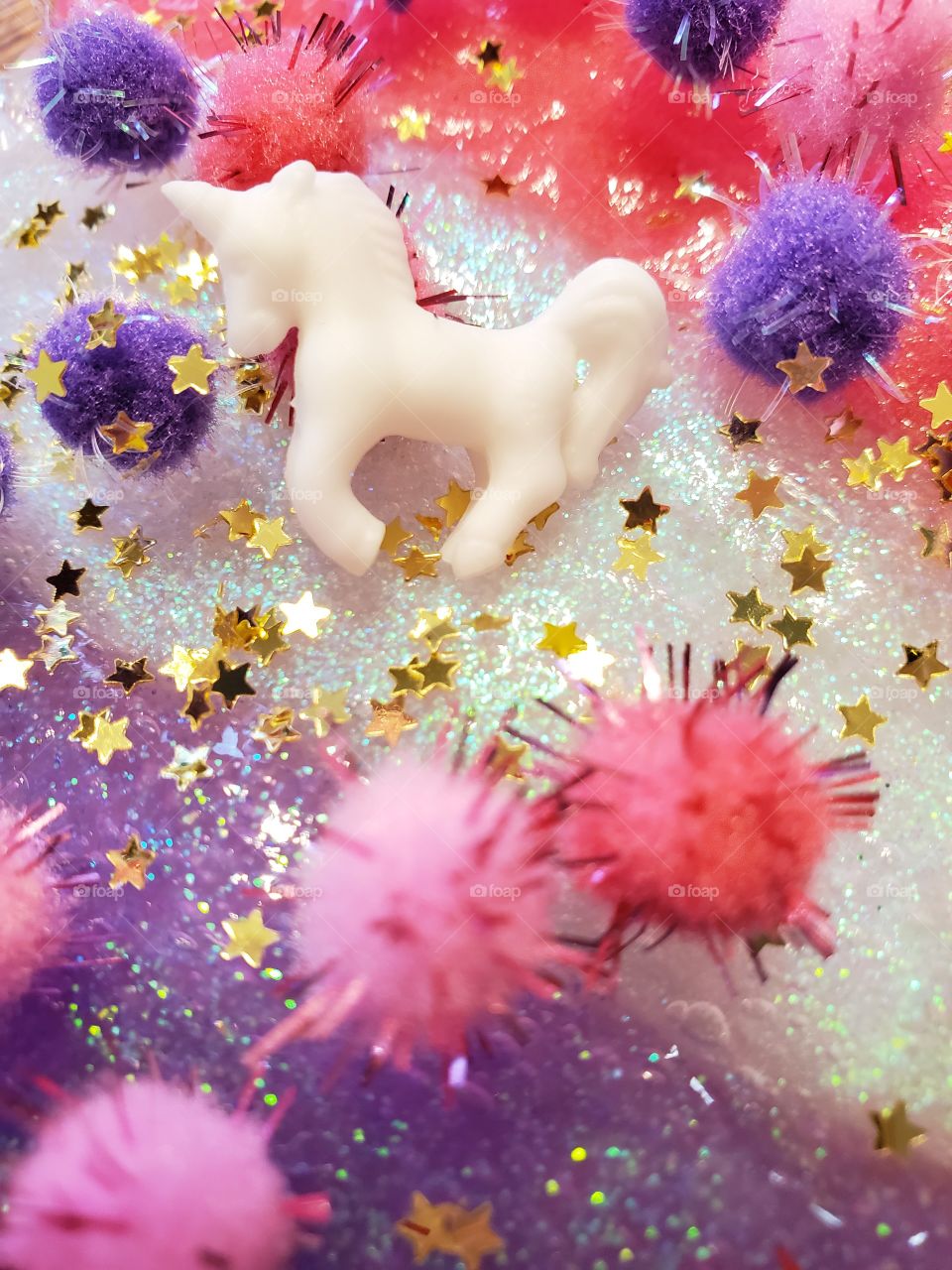 an intergalactic mystery unicorn party slime.