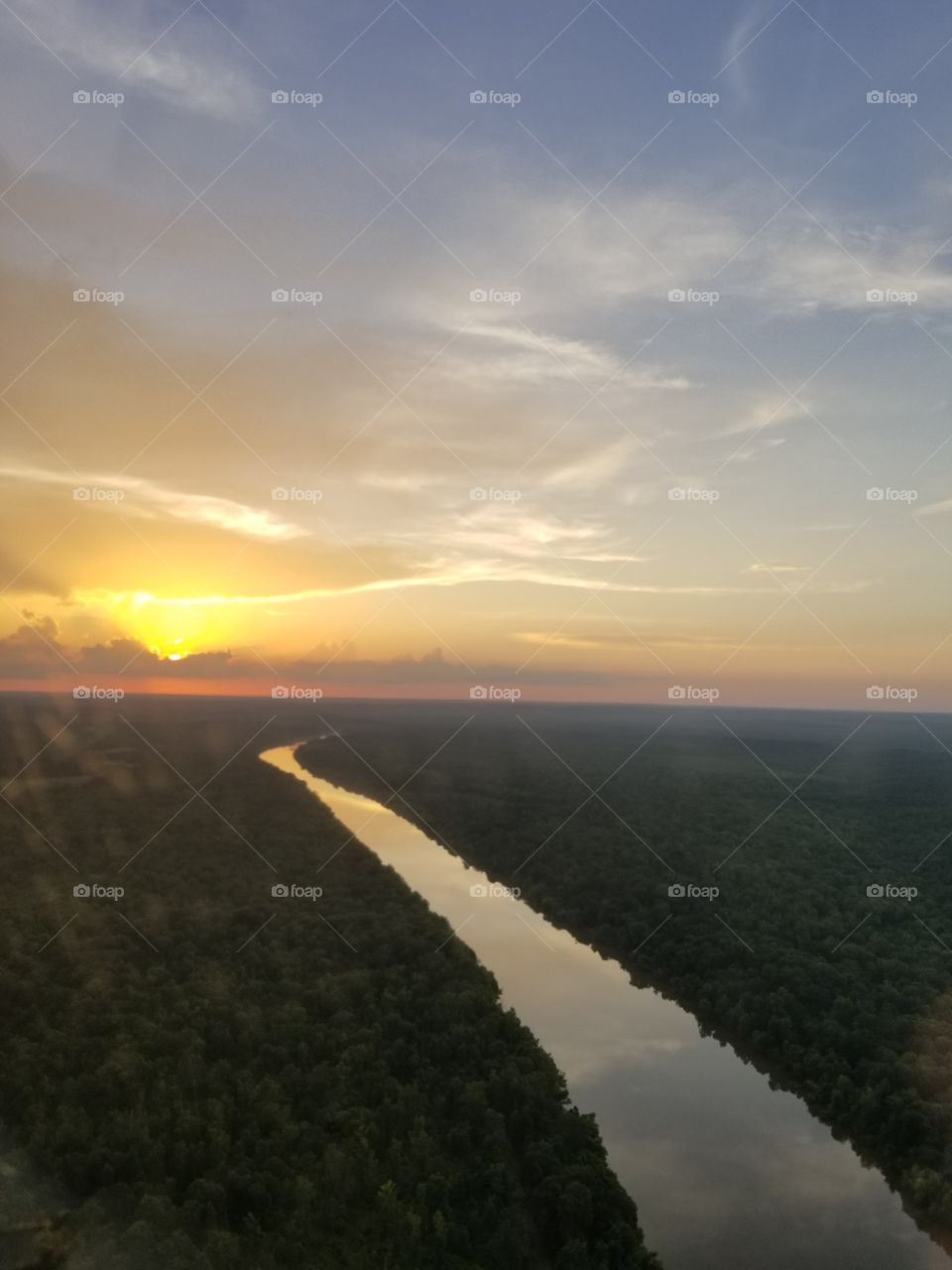 Sunset on the Alabama River