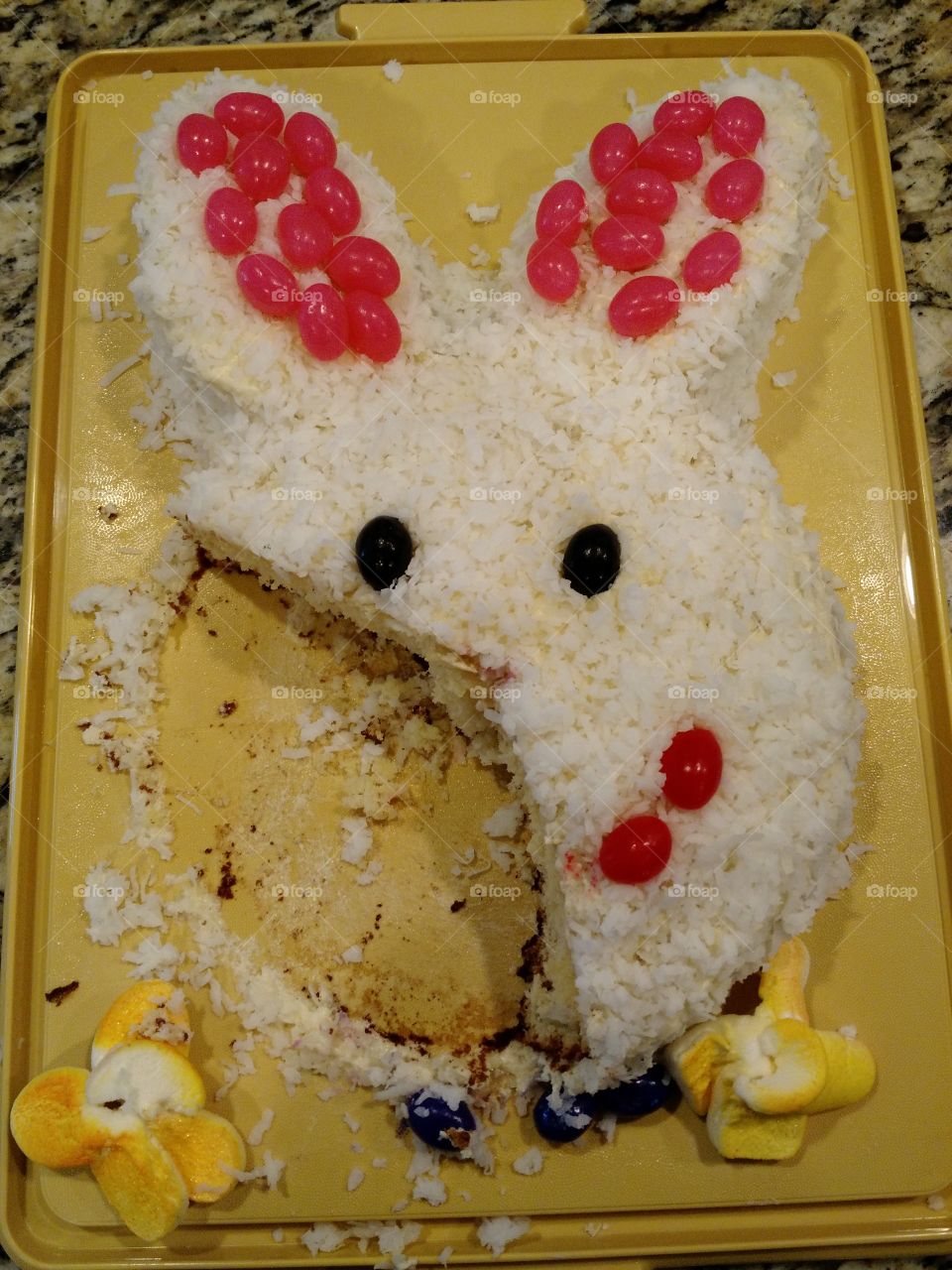 bunny cake face