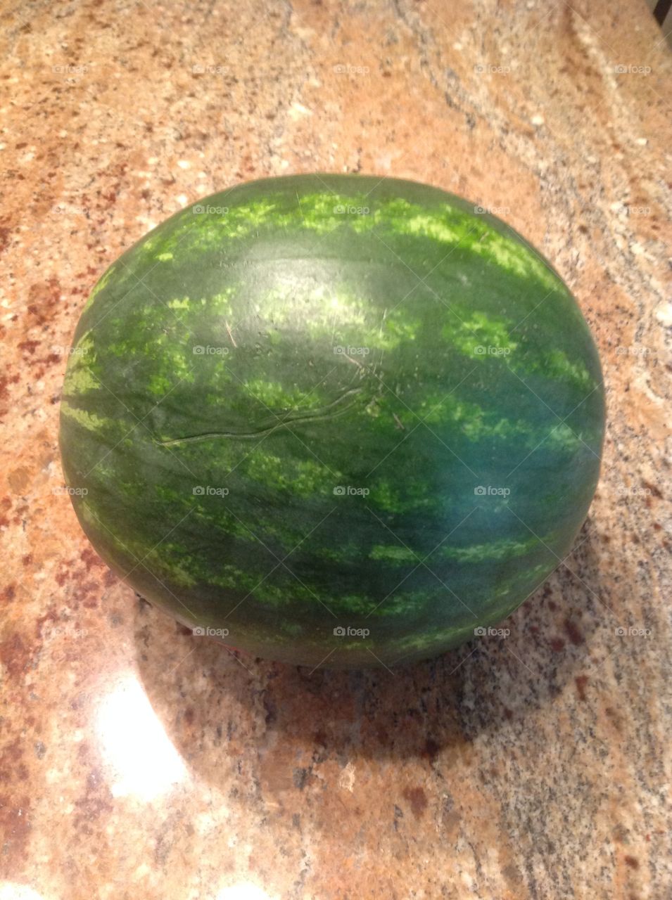 A watermelon. 