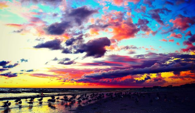 The sky on fire 