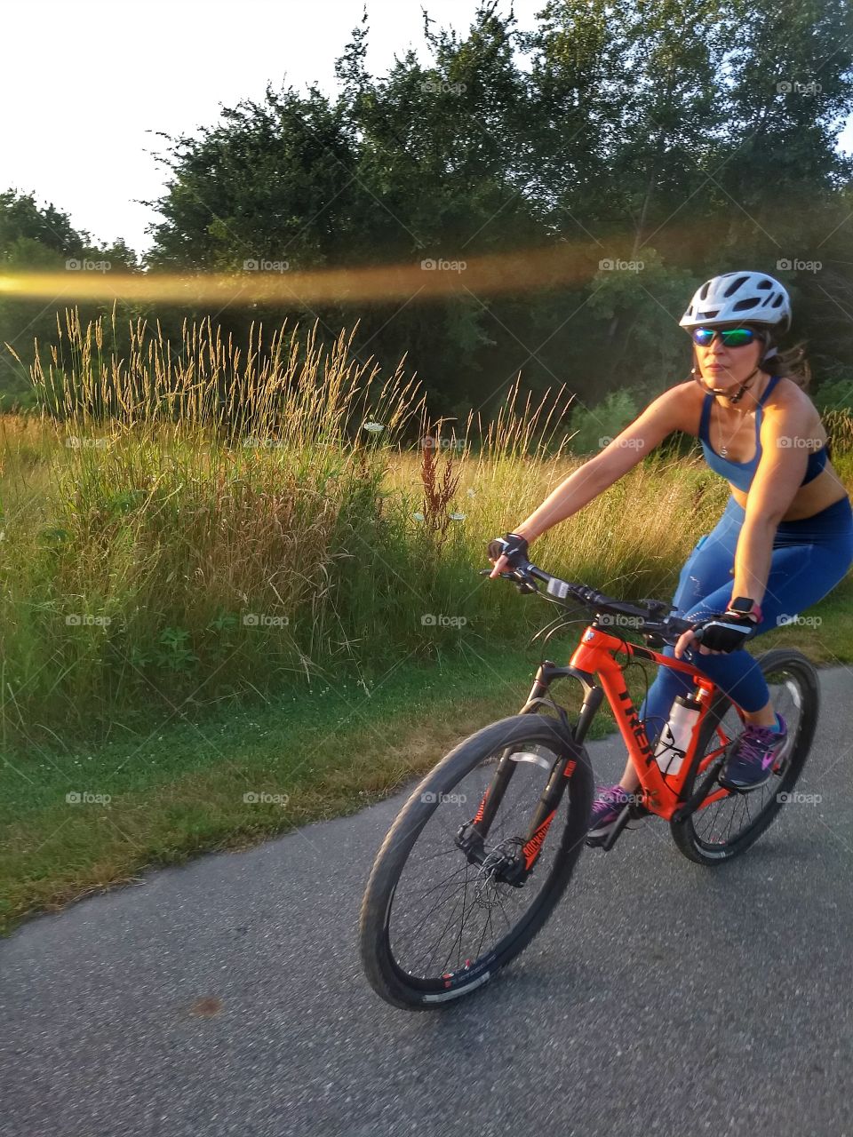 sunset rider beautiful woman