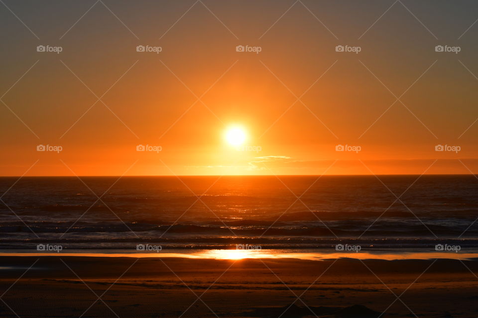 Sunset Rockaway Beach