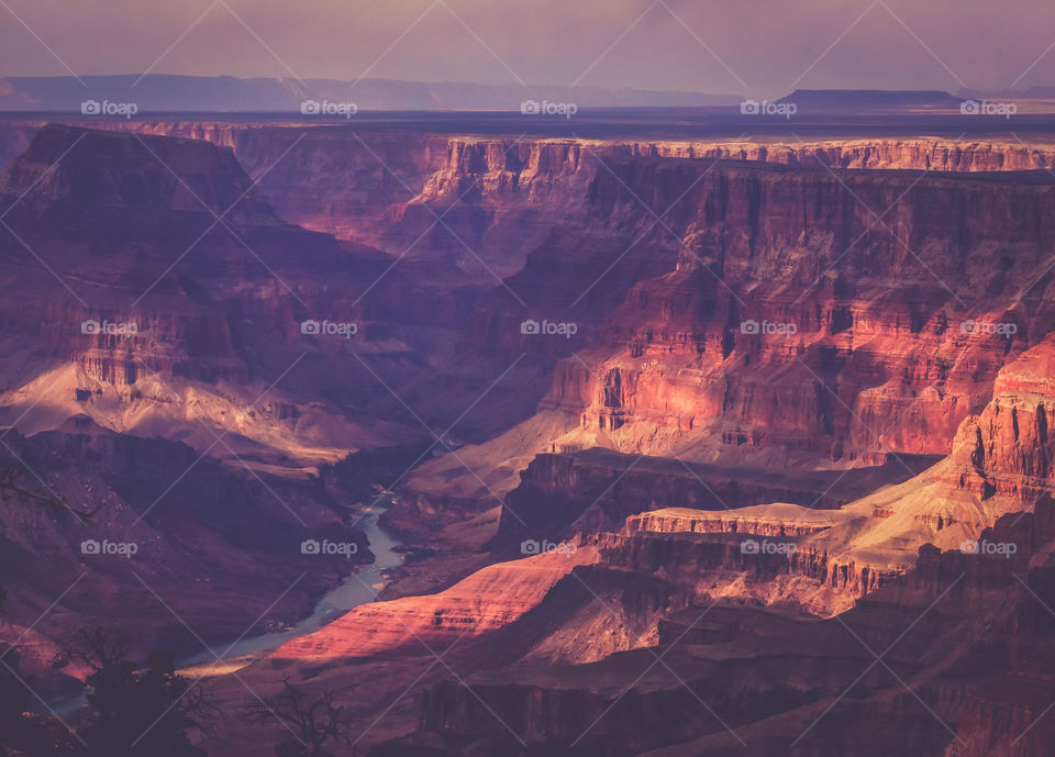 Grand canyon during sunset