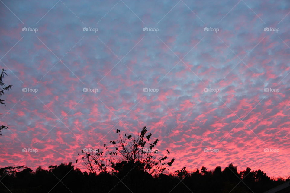 colourful sunset