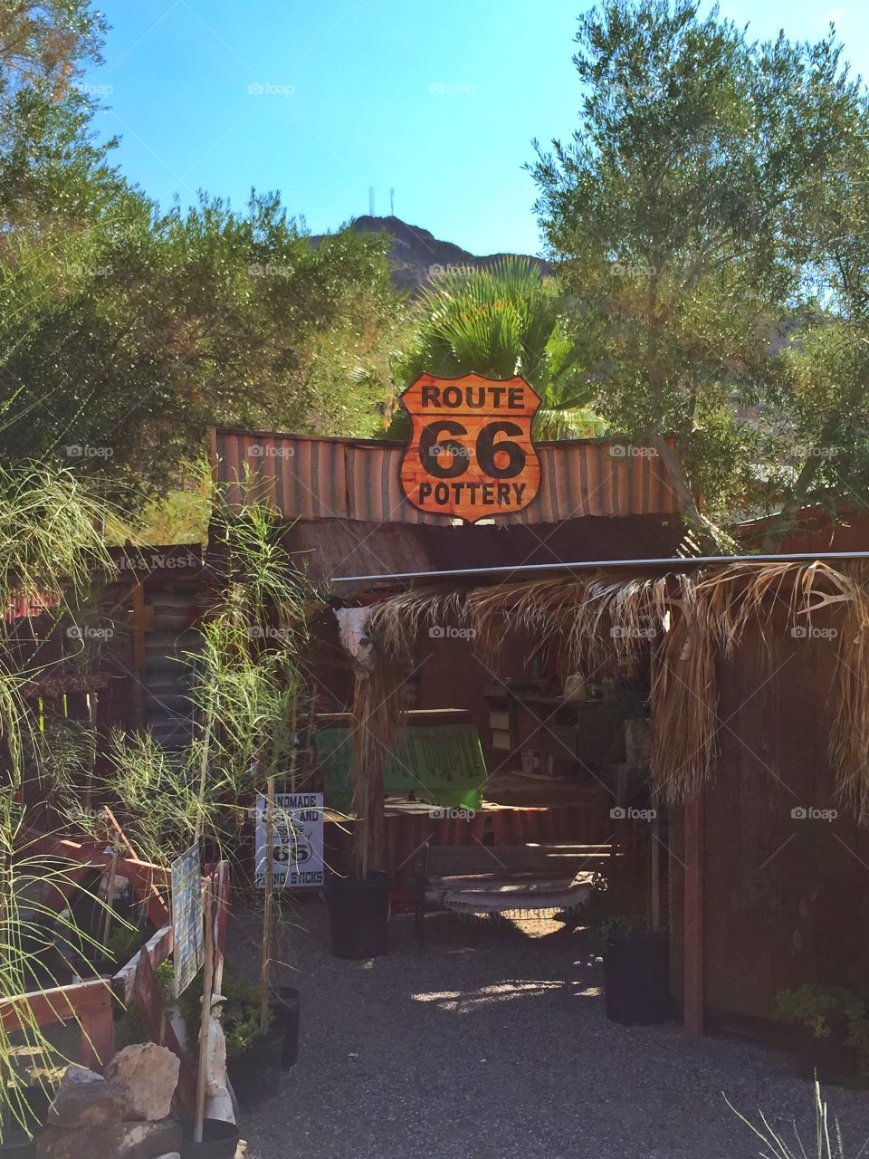 Old buildings on the route 66. Old buildings on the route 66