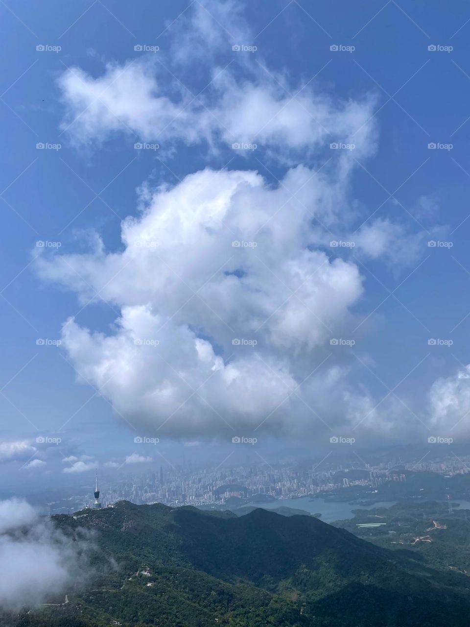 blue sky and white clouds