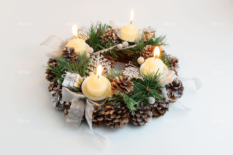 Christmas is a wreath