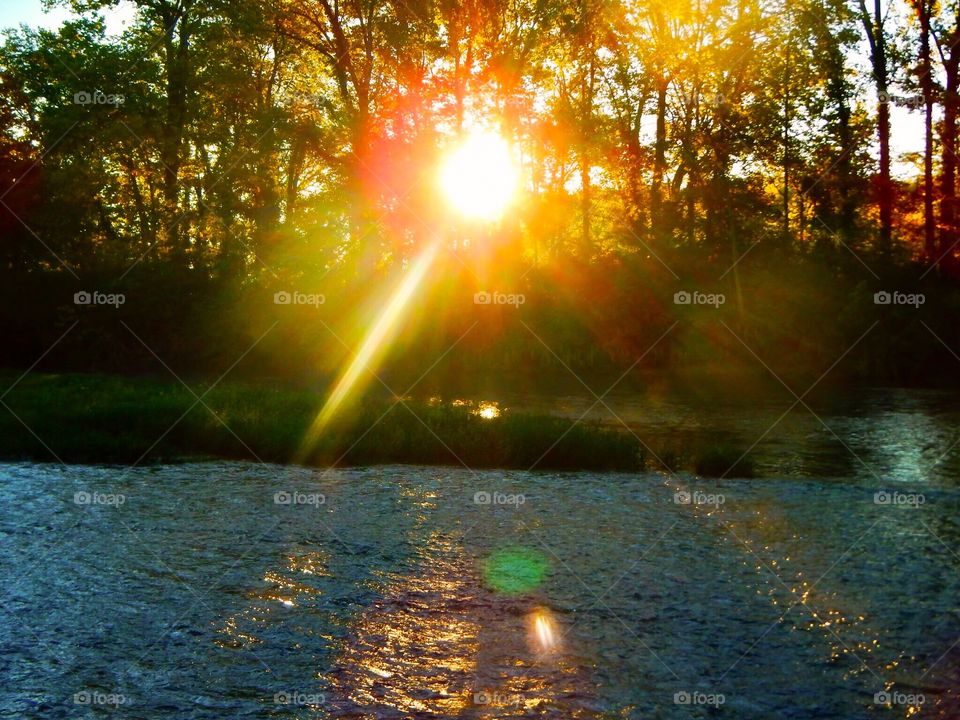 Sunrise view in Indiana 