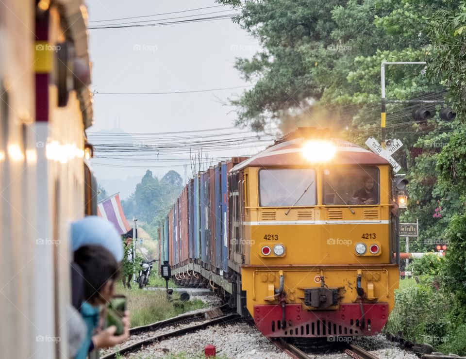 Classic local train .... thailand