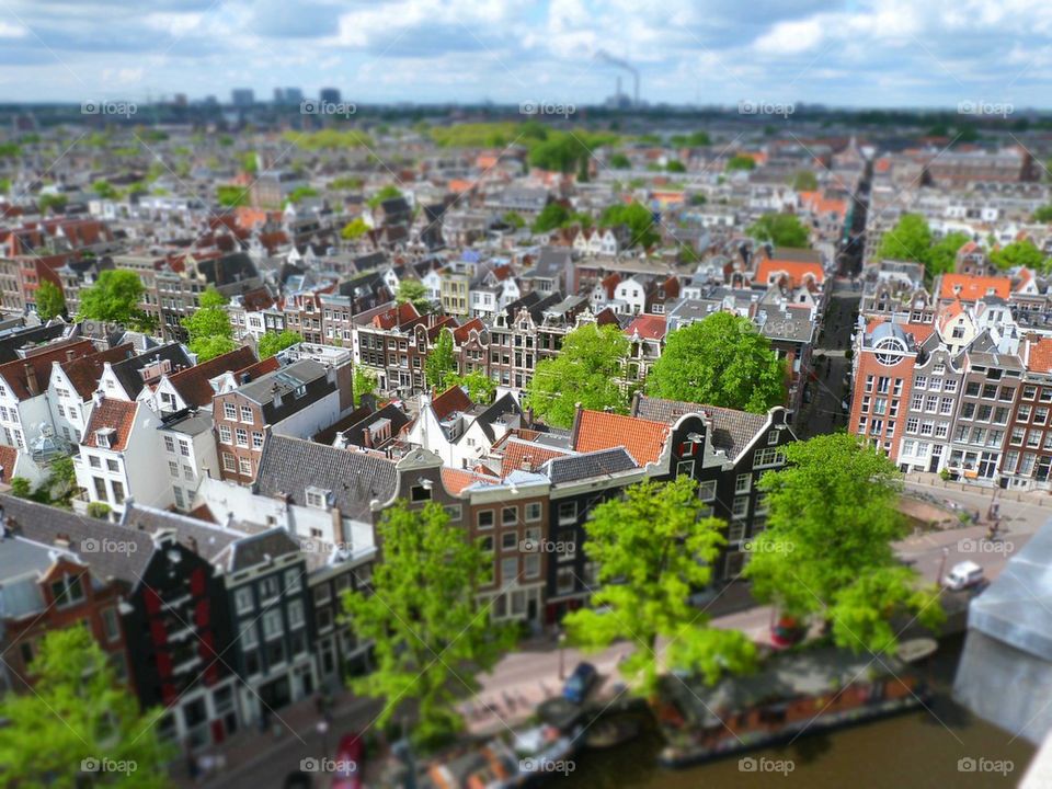 Amsterdam from the top of the