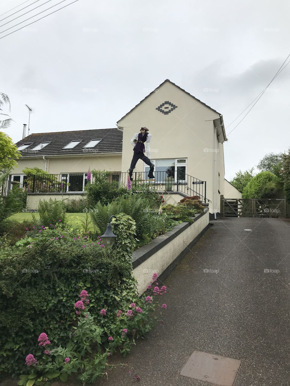 Johnny Depp is here from Pirates of the Caribbean, not sure that he would scare anyone, more like attract millions to come and see him.