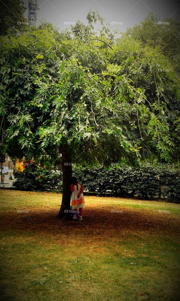 girl in the park