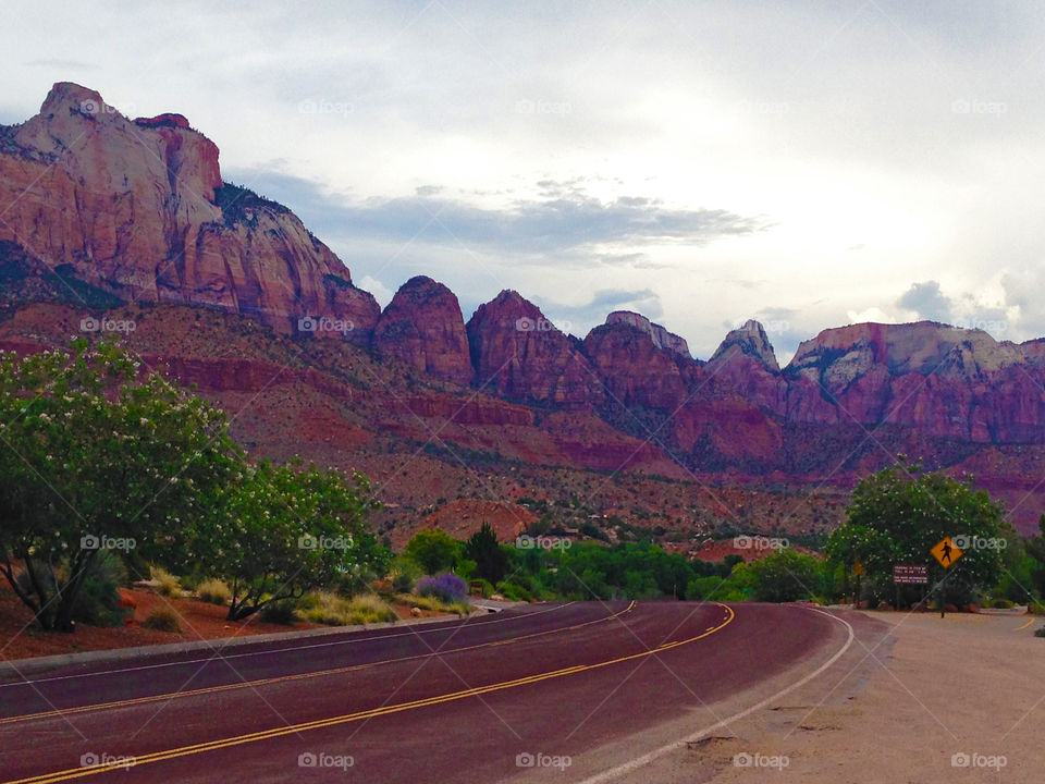 Atmosphere In the Zion National Park,Utah