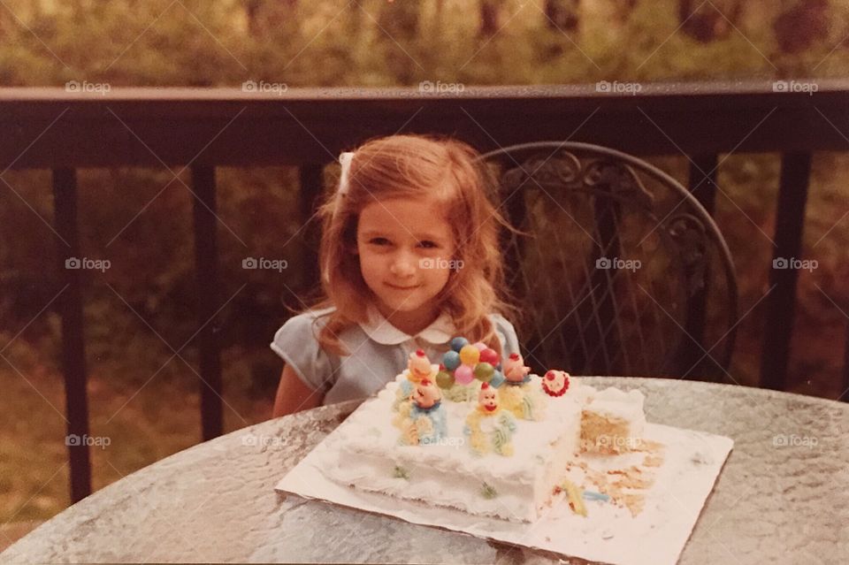 Vintage birthday cake