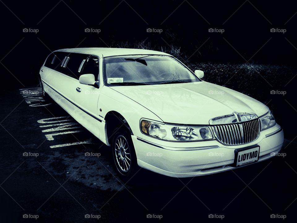 Car. Stretch limousine 