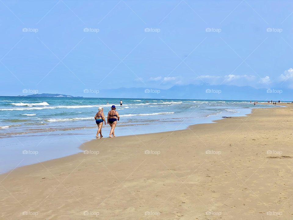 Walk on beach 