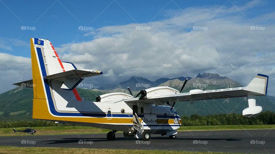 Water Scooper Airplane Alaska