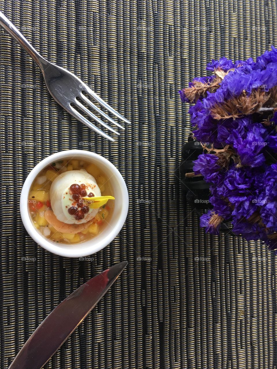 Shell on the radish salad