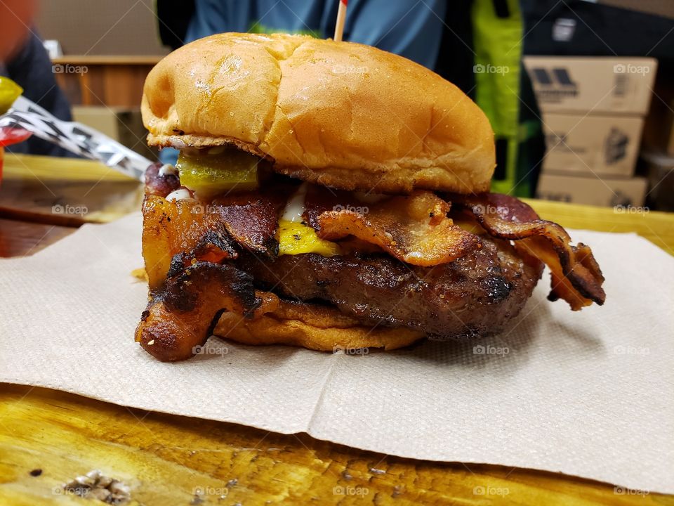 Delicious cheese burgers