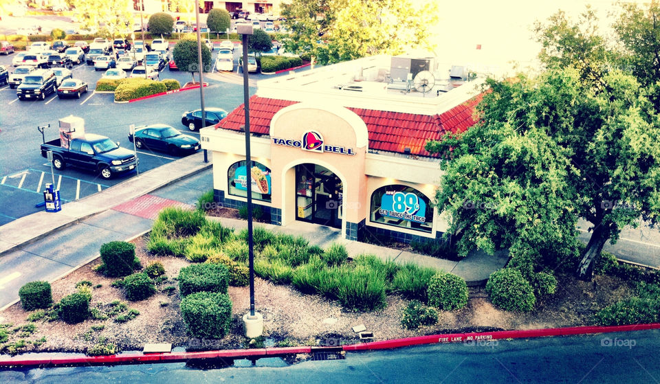 Taco Bell fast food chain restaurant 