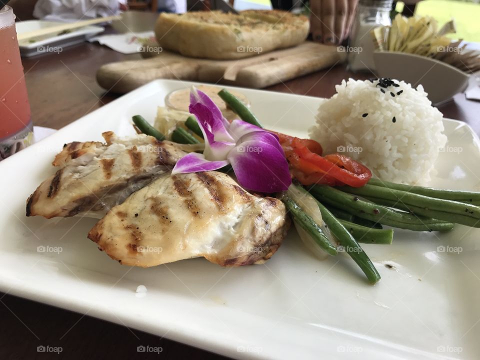 Grilled fish at Hawaii 