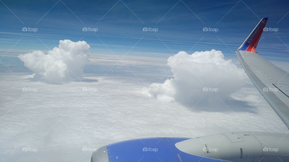 Huge Clouds over the Caribbean Sea