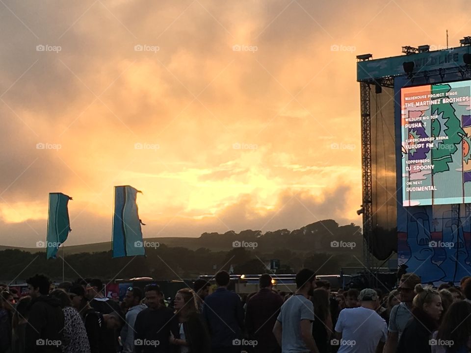 Festival sunset 