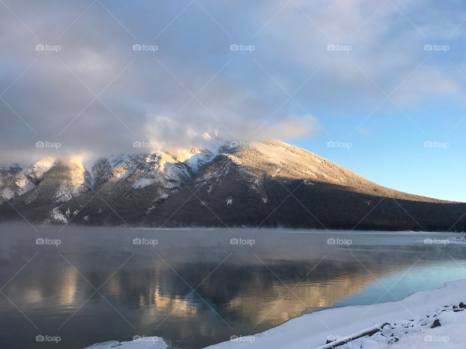 View of a lake minnewanka
