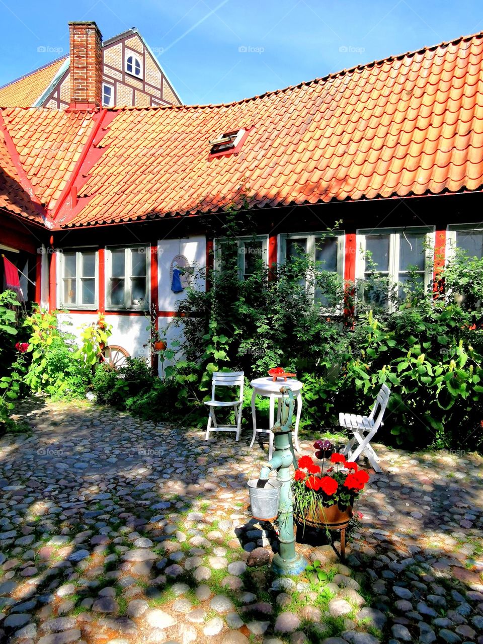 Old houses with courtyard