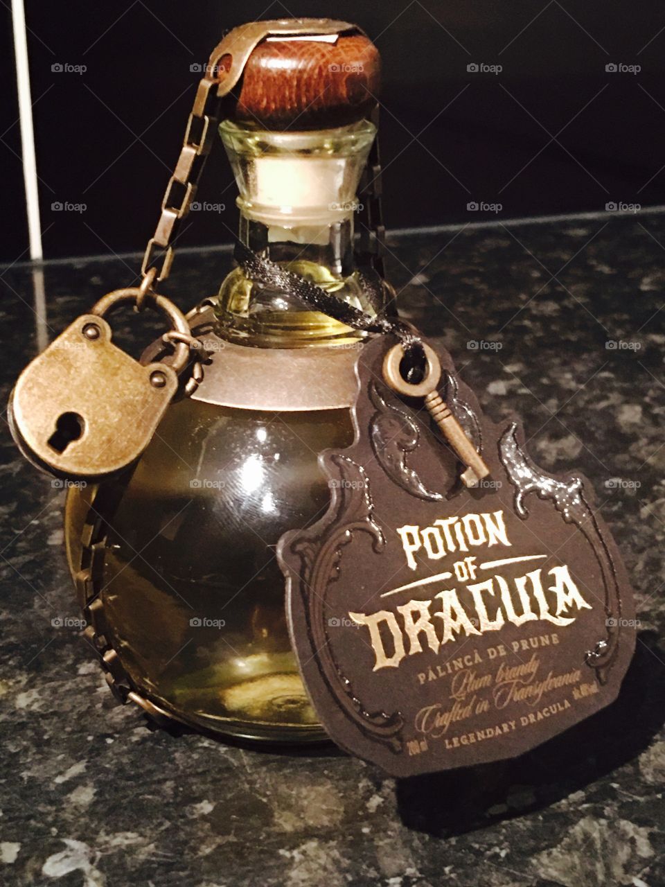 Dracula's potion palinca from Transylvania 