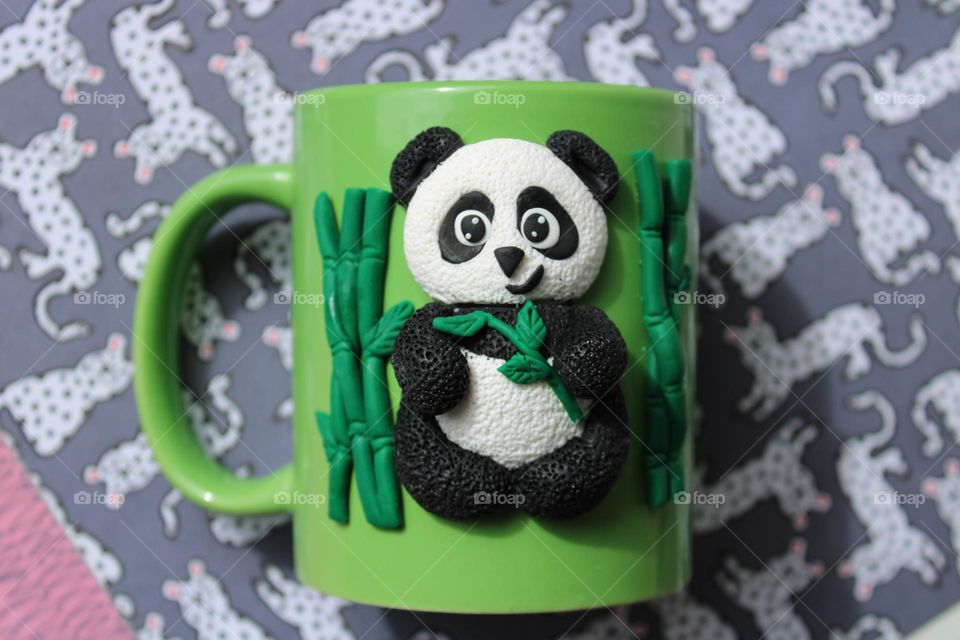 polymer clay mugs