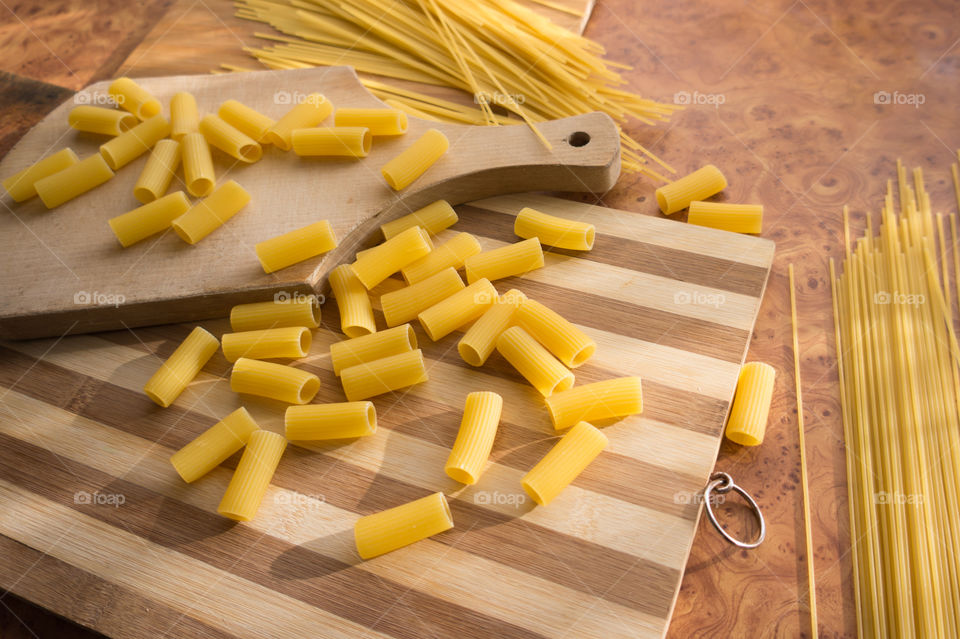 Different types of pasta