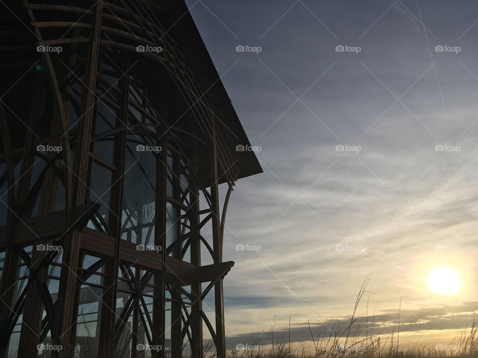 Twilight at the Holy Family Shrine Nebraska