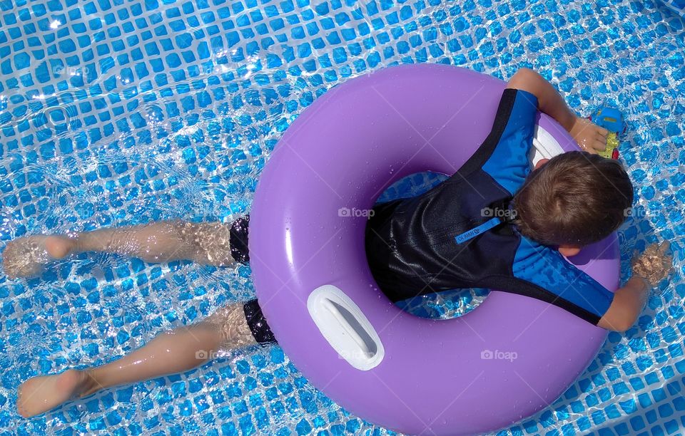 Swimming in the pool