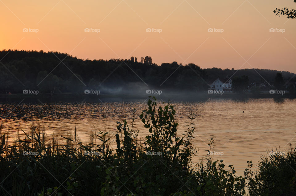 Sunset at the river