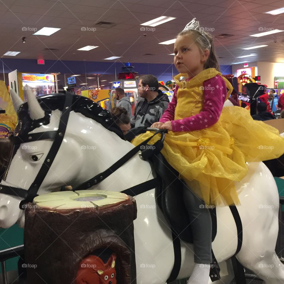 Princess on horseback