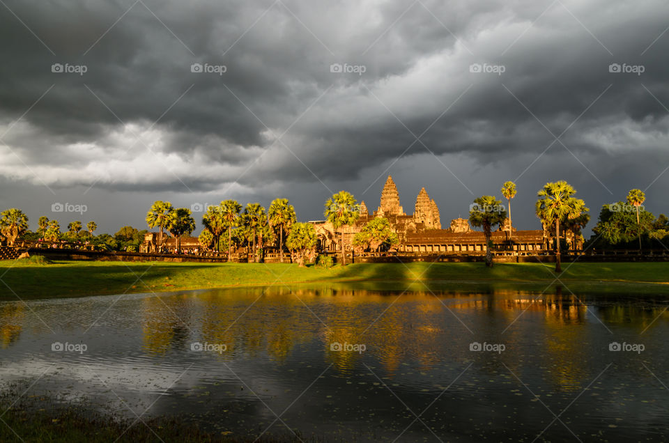 Sunset in Angkor Wat