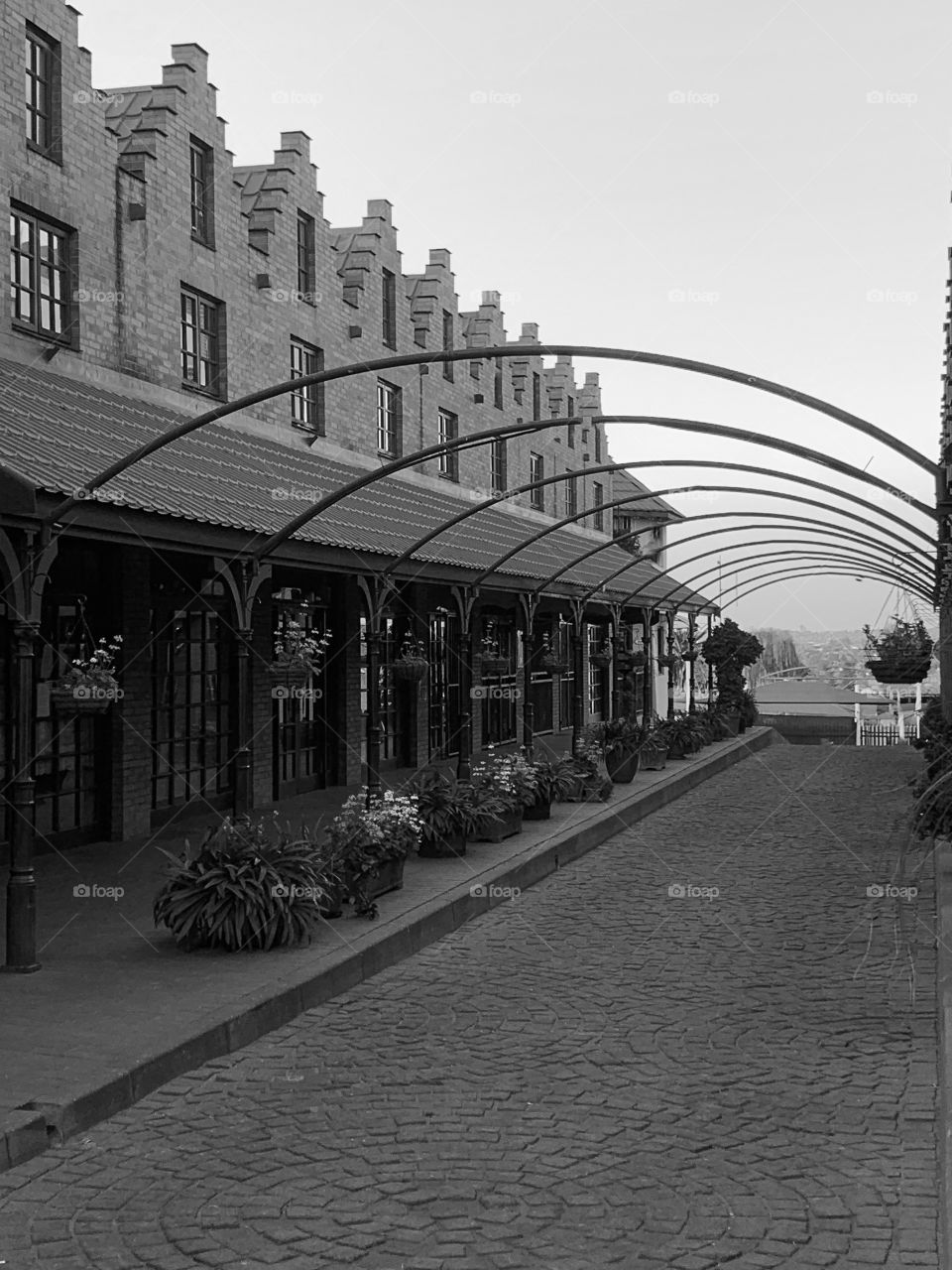 Our local bakery is located in this beautiful building. Such beautiful architecture and lovely flowers decorating the street 