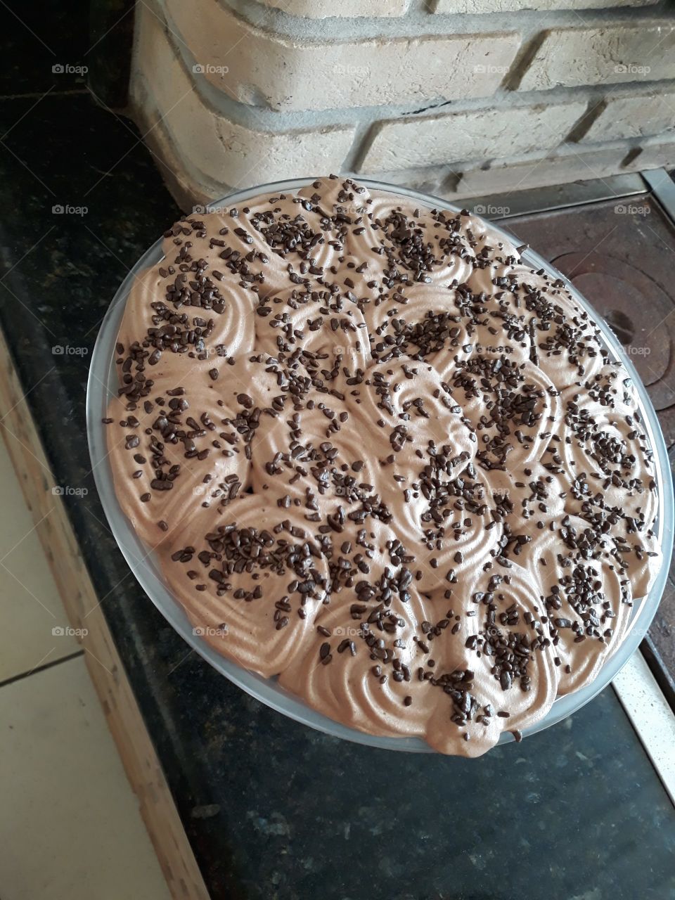 chocolate cake in the cup