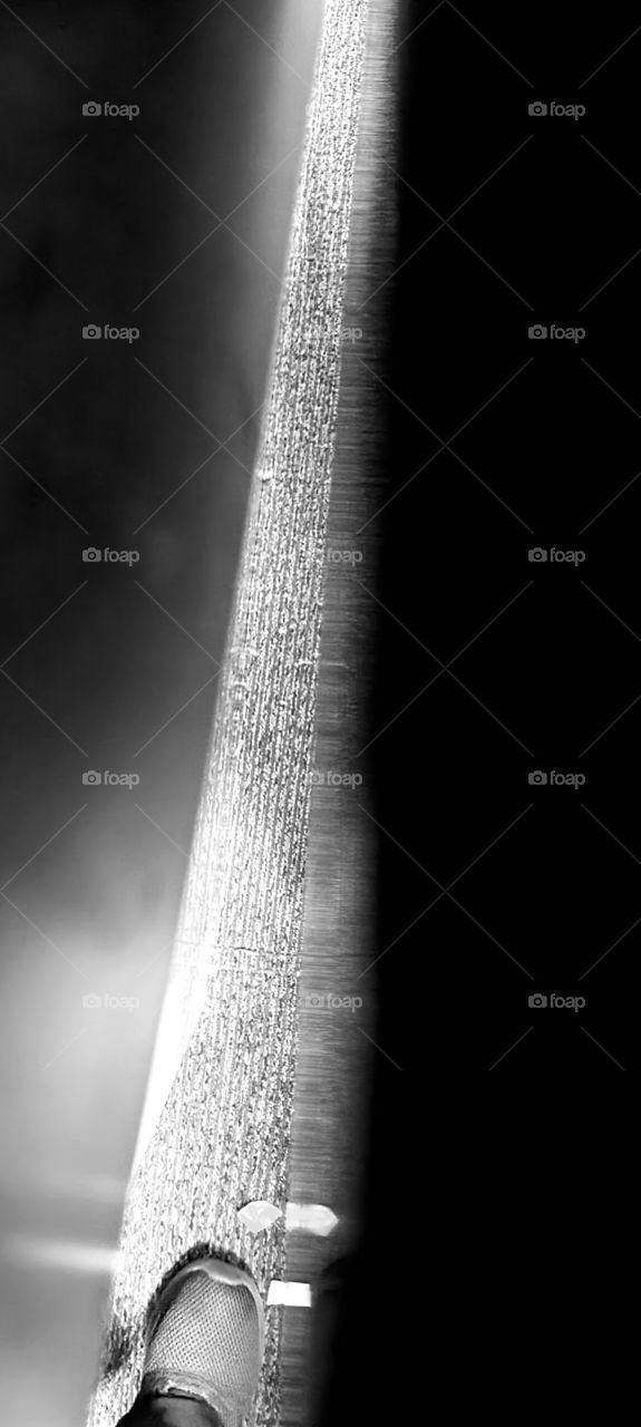 Floor View through a Separation between the Table Counter