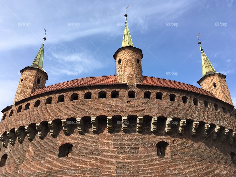 Towers in Kraków, Poland