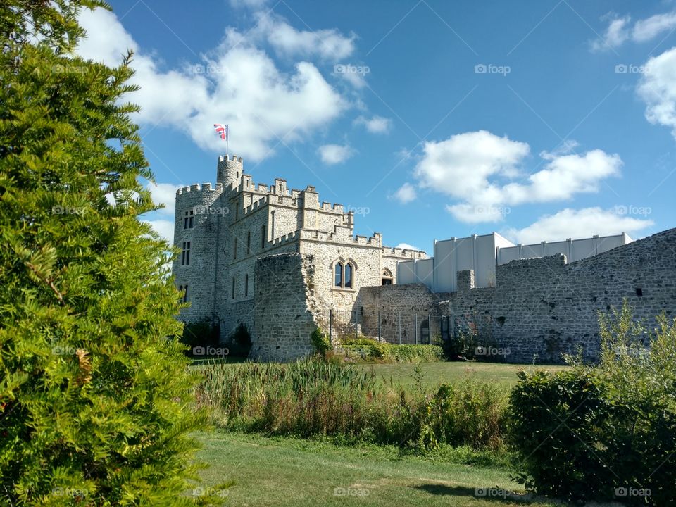 château vue du jardin