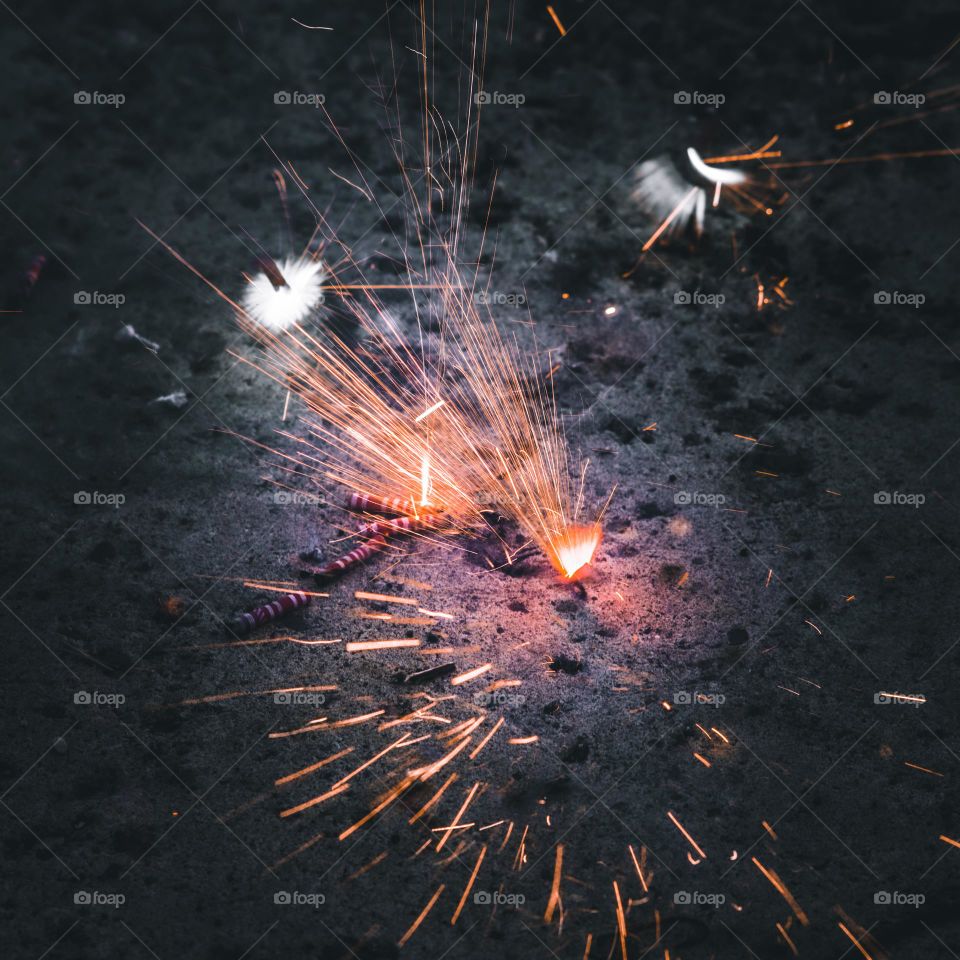 Firework mid chaos exploding