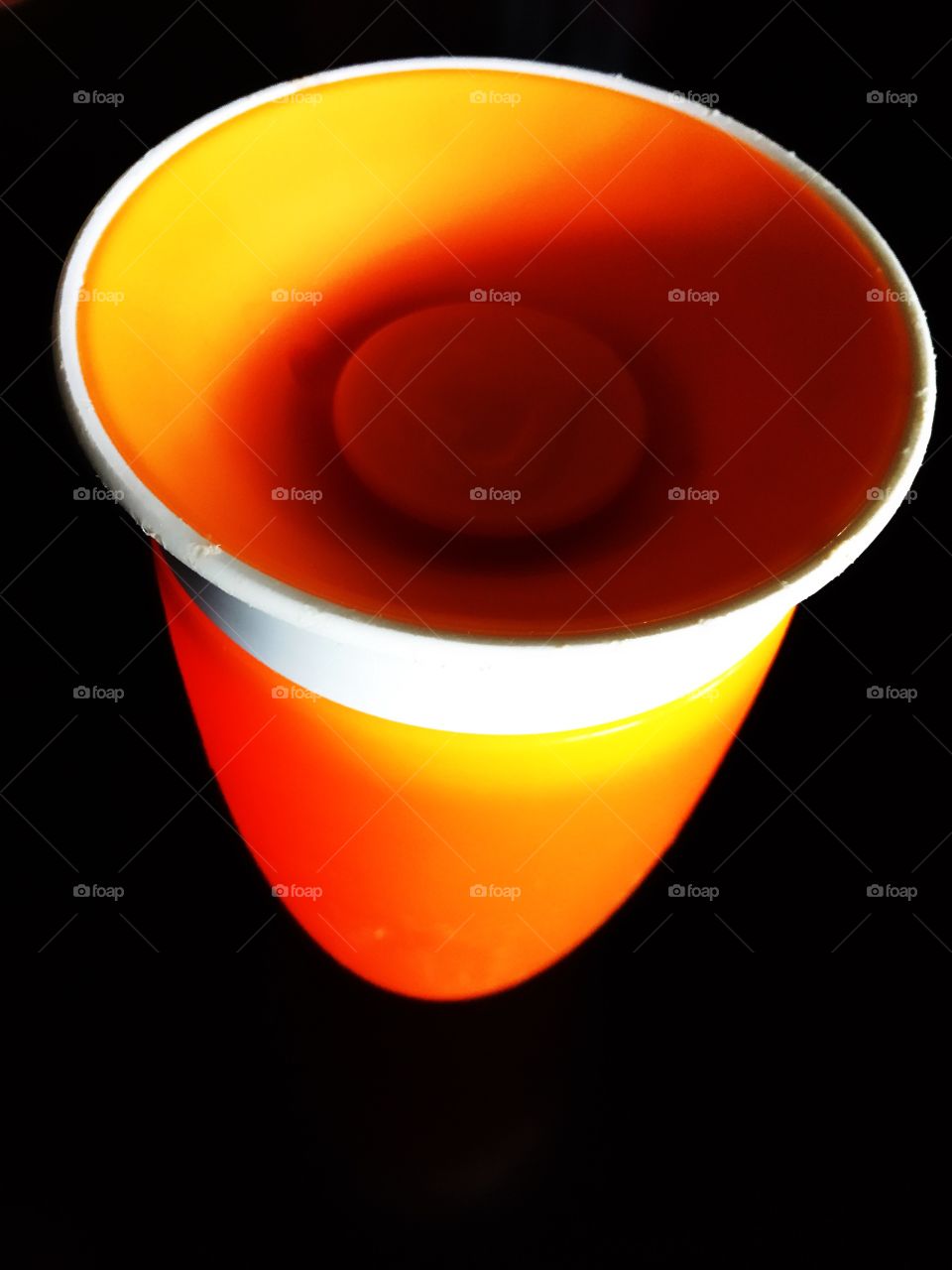 Orange child's cup