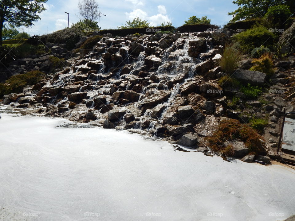 waterfall foam
