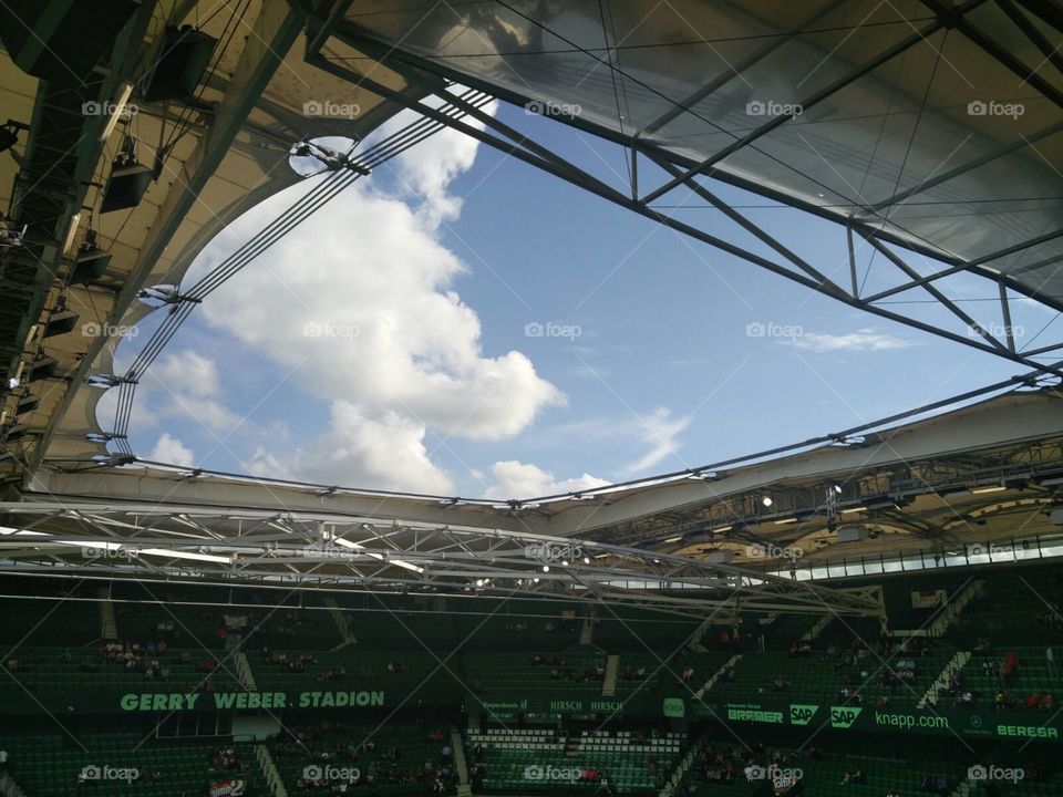 Stadion Hallendach Himmel