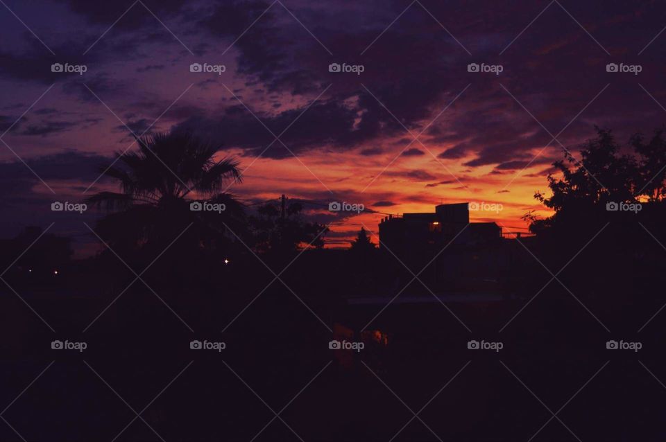 sky blue clouds cloudy purple